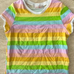 Joonbird Pastel Bright Striped Ringer Tee - mama and me matching!